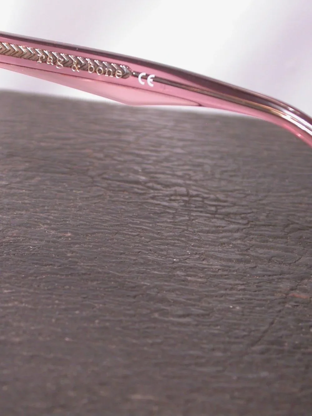 Rag & Bone Clear Dusty Rose Pink and Gold Eyeglasses Frames